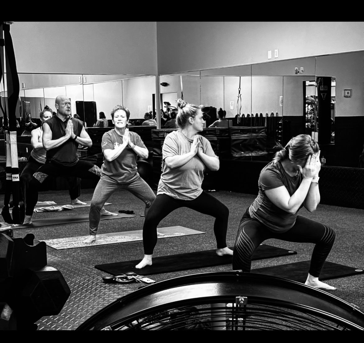 Yoga class at EveryBody Fitness